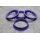 R-10 Zentrierringe Distanzringe 64,0mm x 60,1mm für Alufelgen lila
