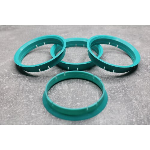 R-23 Zentrierringe Distanzringe 72,5mm x 70,1mm für Alufelgen türkis