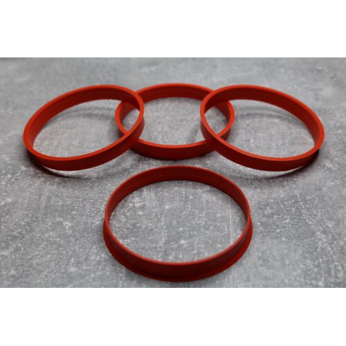 S-59 Zentrierringe Distanzringe 73,1mm x 71,1mm für Alufelgen rot