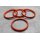 T-28 Zentrierringe Distanzringe 76,0mm x 66,6mm für Alufelgen orange