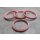 Zentrierringe Distanzringe 76,0 mm x 66,5 mm rosa für Alufelgen