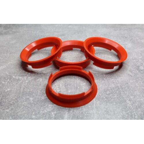 ZD-03 Zentrierringe Distanzringe 63,4mm x 57,1mm für Alufelgen rot