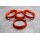 ZD-03 Zentrierringe Distanzringe 63,4mm x 57,1mm für Alufelgen rot