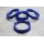 ZD-17 Zentrierringe Distanzringe 72,6mm x 60,1mm für Alufelgen dunkelblau