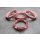 Zentrierringe Distanzringe 72,6 mm x 57,1 mm rosa für Alufelgen