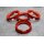 ZD-21 Zentrierringe Distanzringe 72,6mm x 58,1mm für Alufelgen blutorange