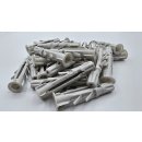 50 x Dübel Universaldübel Polypropylen Ø 8mm x 45mm